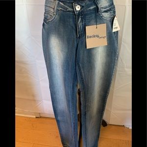 Rocks & Indigo stretch jeans. NWT. Size 8.